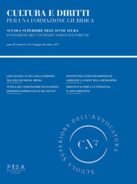 Cultura e diritti. Per una formazione giuridica (2017). Vol. 2-3: Maggio-dicembre