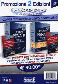 Codice penale. Annotato con la giurisprudenza 2015-2016. Con CD-ROM