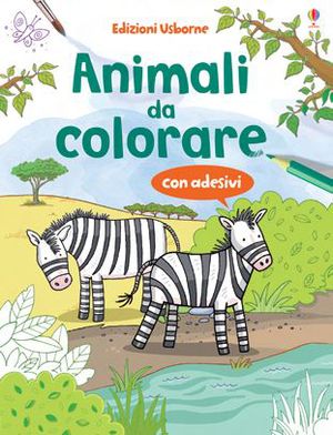 9781409515128 - Animali da colorare. Con adesivi. Ediz. illustrata
