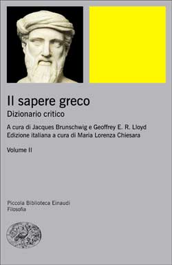 9788806189945 - Il sapere greco. Dizionario critico. Vol. 2