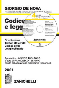 9788808278814 - Codice civile e leggi collegate 2021. Con appendice di diritto tributario. Con CD-ROM