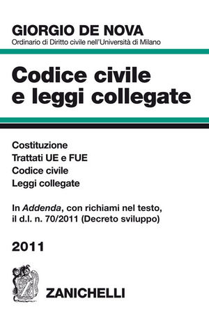 9788808325266 - Codice civile e leggi collegate 2011