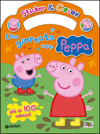 9788809810440 - Una giornata con Peppa. Sticker e color. Con adesivi