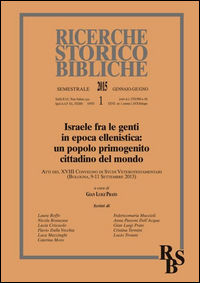 9788810906422 - Ricerche storico-bibliche (2015). Vol. 1: Israele fra le genti in epoca ellenistica: un popolo primogenito cittadino del