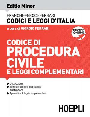 9788820349134 - Codice di procedura civile e leggi complementari. Ediz. minore