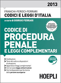 9788820352738 - Codice di procedura penale e leggi complementari 2023