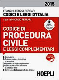 9788820365882 - Codice di procedura civile 2015