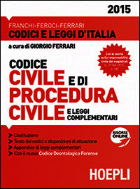 9788820365905 - Codice civile e di procedura civile 2015