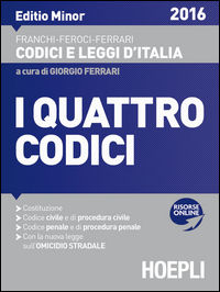 9788820371838 - I quattro codici. Ediz. minore