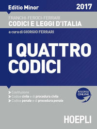 9788820377304 - I quattro codici. Ediz. minore