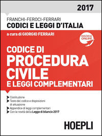 9788820377342 - Codice di procedura civile e leggi complementari