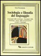 9788820706388 - Sociologia e filosofia del linguaggio