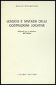 9788820713386 - Lessico e sintassi delle costruzioni locative