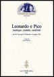 9788822254382 - Leonardo e Pico. Analogie, contatti, confronti. Atti del Convegno (Mirandola, 10 maggio 2003)