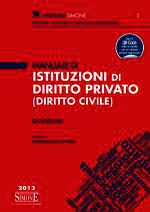 9788824439534 - Manuale di istituzioni di diritto privato (diritto civile)
