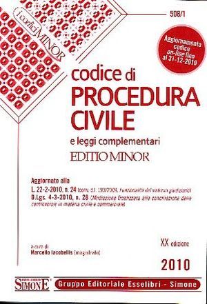 9788824453165 - Codice di procedura civile e leggi complementari. Ediz. minore