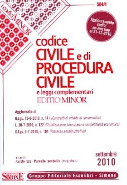 9788824455268 - Codice civile e di procedura civile e leggi complementari. Ediz. minore