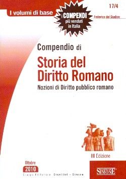 9788824455527 - Compendio di storia del diritto romano. Nozioni di diritto pubblico romano