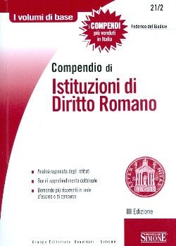 9788824455602 - Compendio di istituzioni di diritto romano