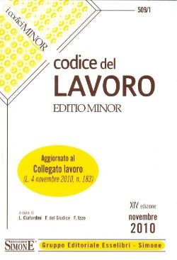 9788824456012 - Codice del lavoro. Ediz. minore