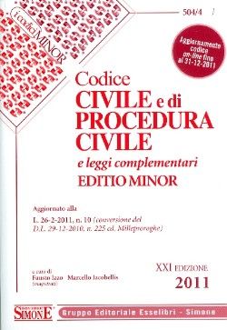 9788824457422 - Codice civile e di procedura civile e leggi complementari. Ediz. minore