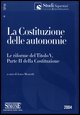 9788824485203 - La Costituzione delle autonomie. Le riforme del Titolo V, Parte II della Costituzione