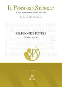 9788825539738 - Il pensiero storico (2016). Vol. 1: Religione e potere. Studi e ricerche