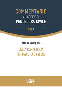 9788827905180 - Della competenza per materia e valore