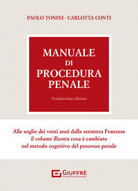 9788828828730 - Manuale di procedura penale
