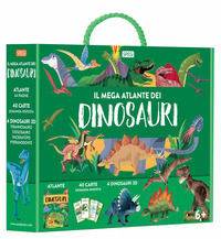 9788830306783 - Il mega atlante dei dinosauri. Ediz. a colori. Con 40 carte domanda-risposta. Con 4 modellini di dinosauri