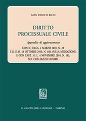 9788834818886 - Diritto processuale civile. Appendice di aggiornamento