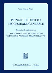 9788834819012 - Principi di diritto processuale generale. Appendice di aggiornamento