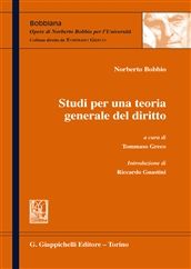 9788834825914 - Studi per una teoria generale del diritto