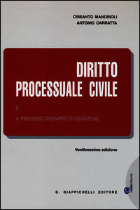 9788834879320 - Diritto processuale civile. Vol. 2: Il processo ordinario di cognizione