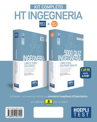 9788836007202 - Hoepli test. Ingegneria. Kit completo: Libro di teoria con esercizi-5000 Quiz con prove simulate