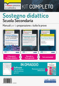 9788836220038 - Kit completo sostegno didattico Scuola secondaria. Test + Manuali per tutte le prove concorsuali del concorso a cattedra