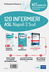 9788836222988 - Kit 120 infermieri ASL Napoli 3 Sud. Con e-book: La prova di informatica. Con software di simulazione. Con videocorso