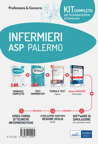 9788836222995 - Kit completo per la preparazione al concorso infermieri ASP Palermo. Il manuale dei concorsi per infermiere- I test dei