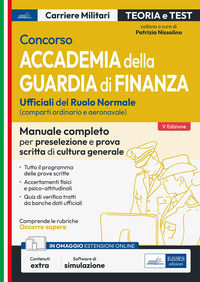 9788836228294 - Concorso accademia della Guardia di Finanza. Prova scritta di preselezione e prova scritta di cultura generale. Teoria e