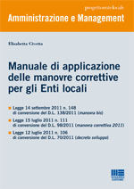 9788838768347 - Manuale di applicazione delle manovre correttive per gli enti locali