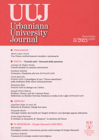 9788840190433 - Urbaniana University Journal. Euntes Docete (2021). Vol. 3: Focus. Fratelli tutti