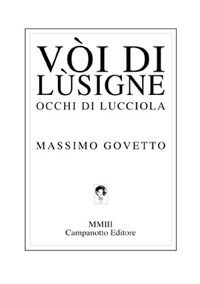 9788845605734 - Vòi di Lùsigne-Occhi di lucciola