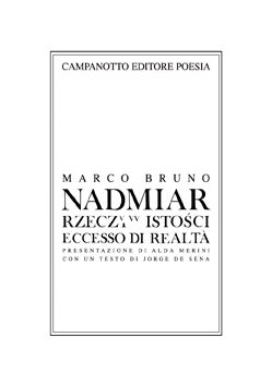 9788845611483 - Nadmiar rzeczywistosci-Eccesso di realtà