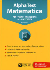9788848318570 - Alpha Test matematica. Per i test di ammissione all'università