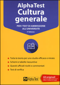 9788848318624 - Alpha Test cultura generale. Per i test di ammissione all'università
