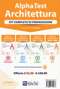 9788848321273 - Alpha Test Architettura. Kit di preparazione. Per l'ammissione a tutti i corsi di laurea in Architettura e Ingegneria Ed