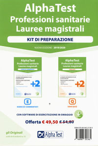 9788848321365 - Alpha Test. Professioni sanitarie. Lauree magistrali. Kit: Esercizi commentati-3000 quiz. Nuova ediz. Con software di si
