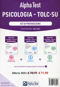 9788848323291 - Alpha Test. Psicologia. TOLC-SU. Kit di preparazione