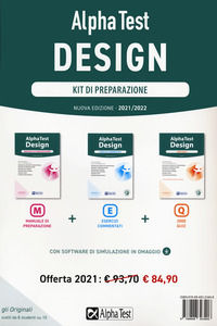 9788848323406 - Alpha Test. Design. Kit di preparazione
