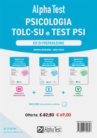 9788848324397 - Alpha Test. Psicologia. TOLC-SU. Kit di preparazione. Con software di simulazione